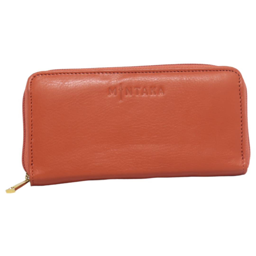 Tina Leather Zip Around Purse