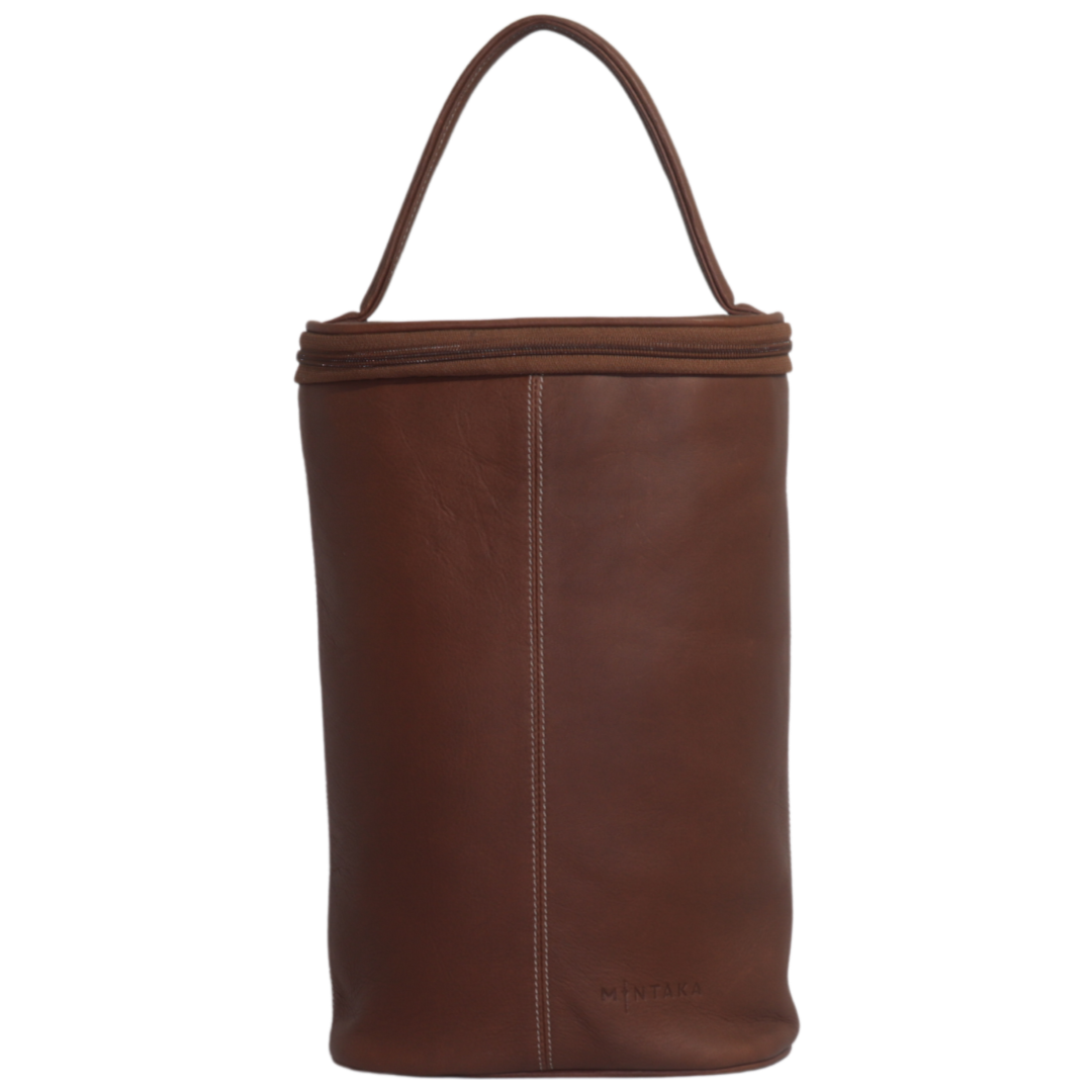 Zip Wine Leather Carrier