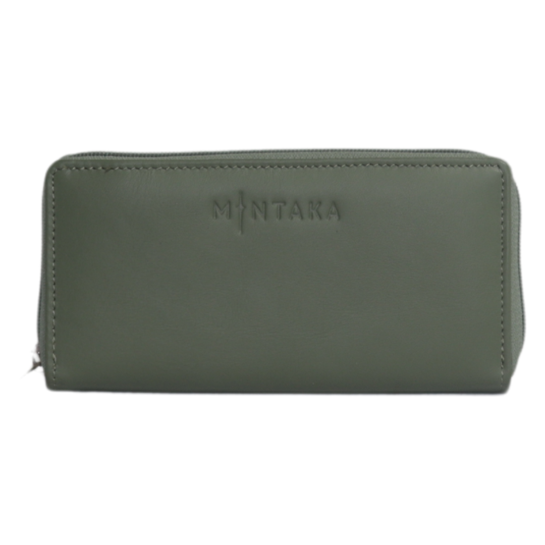 Tina Leather Zip Around Purse