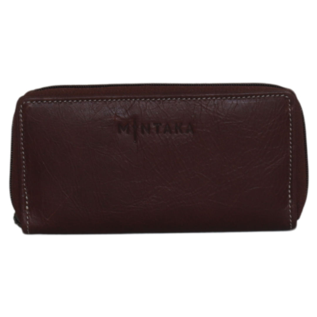 Tina Leather Zip Around Purse
