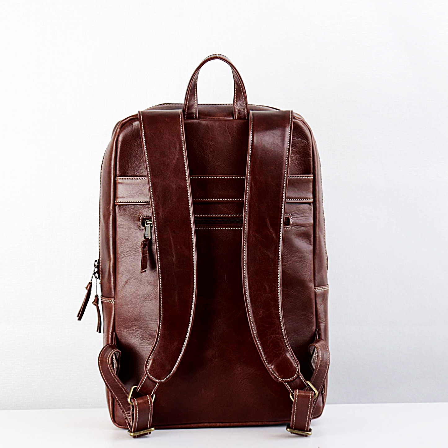 Toni Bold Leather Laptop Backpack