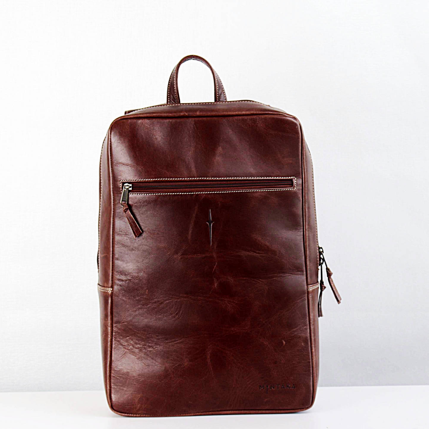 Toni Bold Leather Laptop Backpack