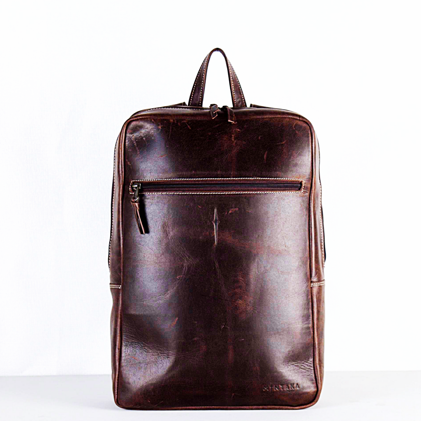 Toni Bold Leather Laptop Backpack