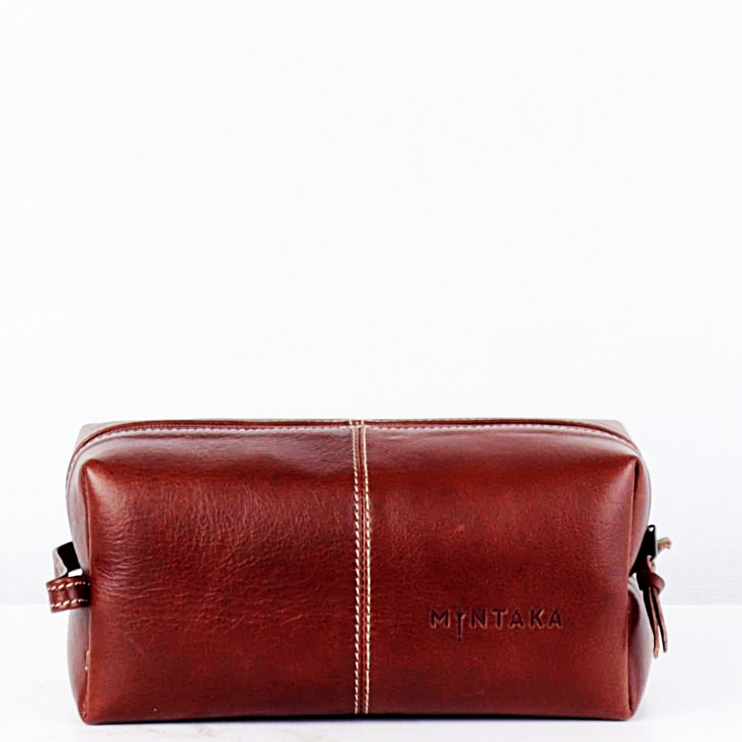 Men’s Doppio Leather Wash Bag