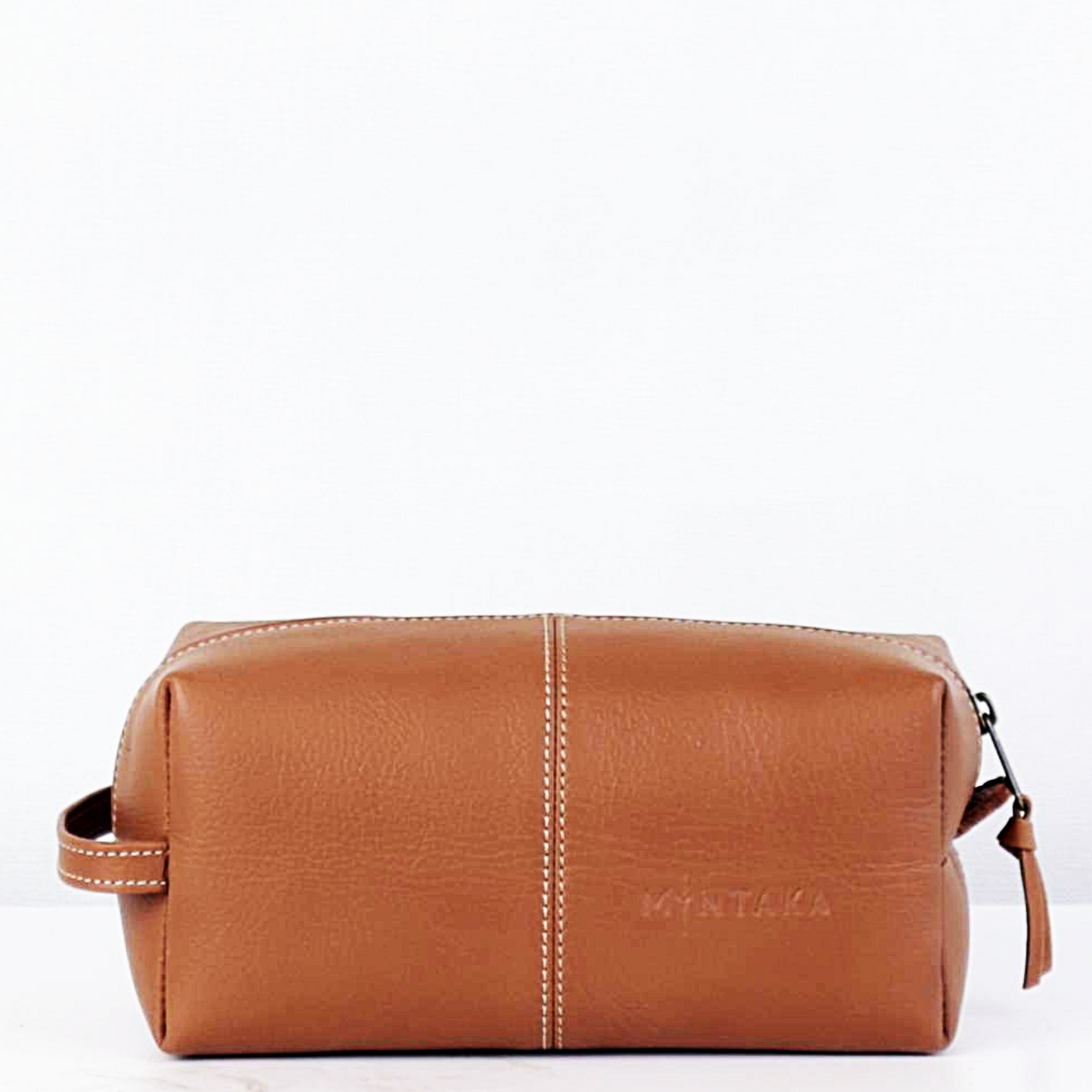 Men’s Doppio Leather Wash Bag