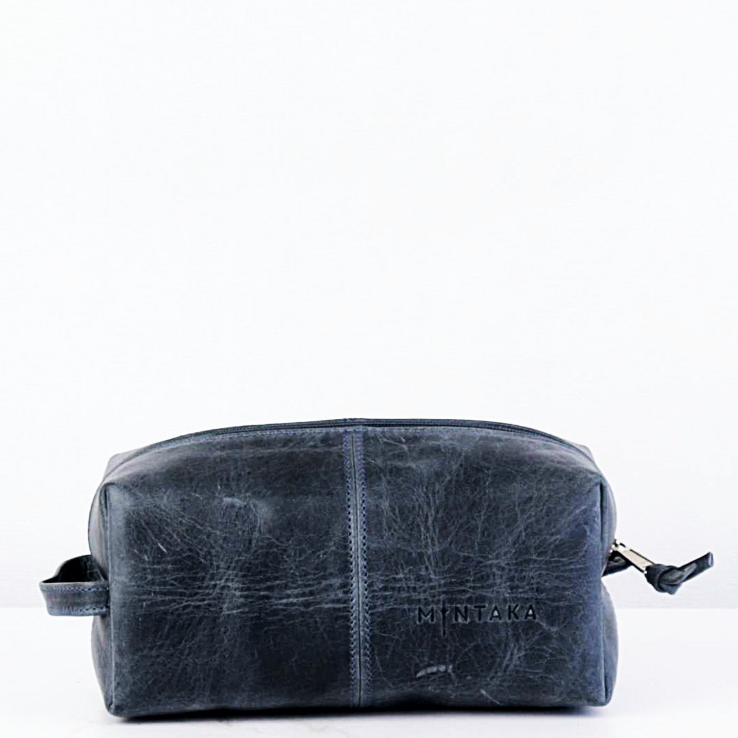Men’s Doppio Leather Wash Bag