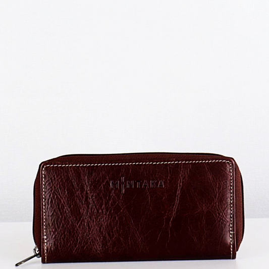Tina Leather Zip Around Purse