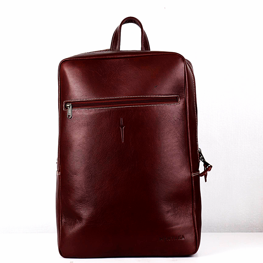 Toni Bold Leather Laptop Backpack