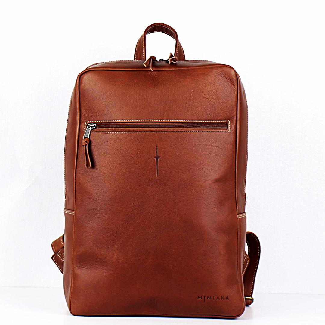 Toni Bold Leather Laptop Backpack
