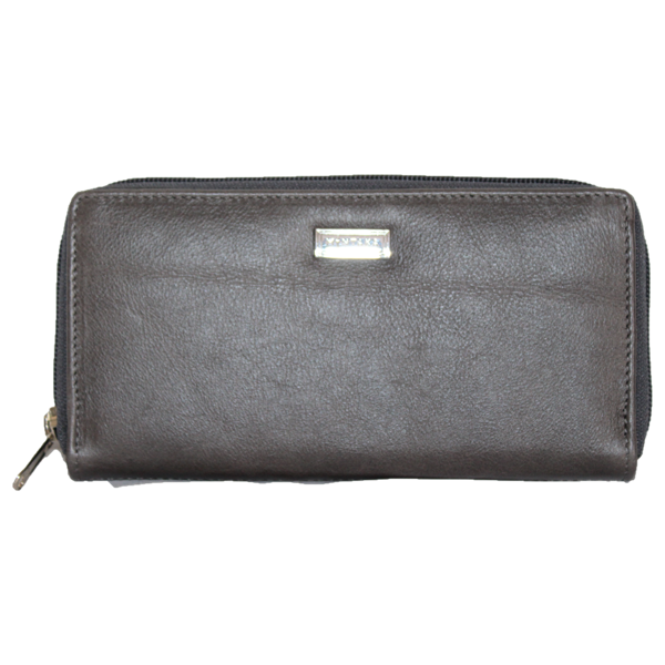 Tina Leather Zip Around Purse
