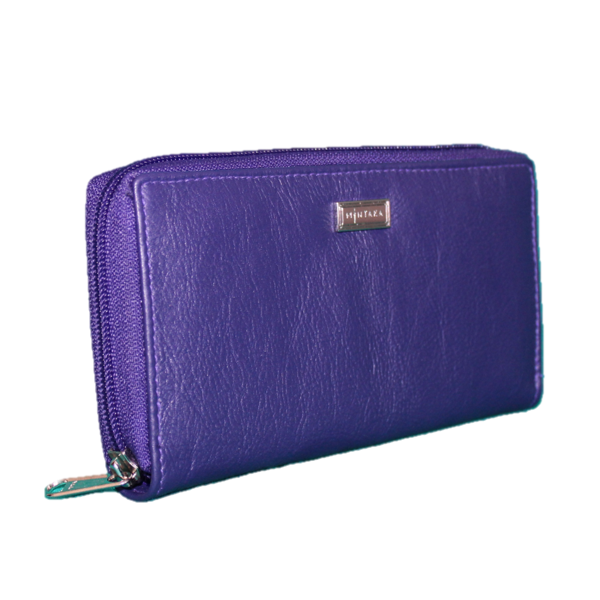 Tina Leather Zip Around Purse