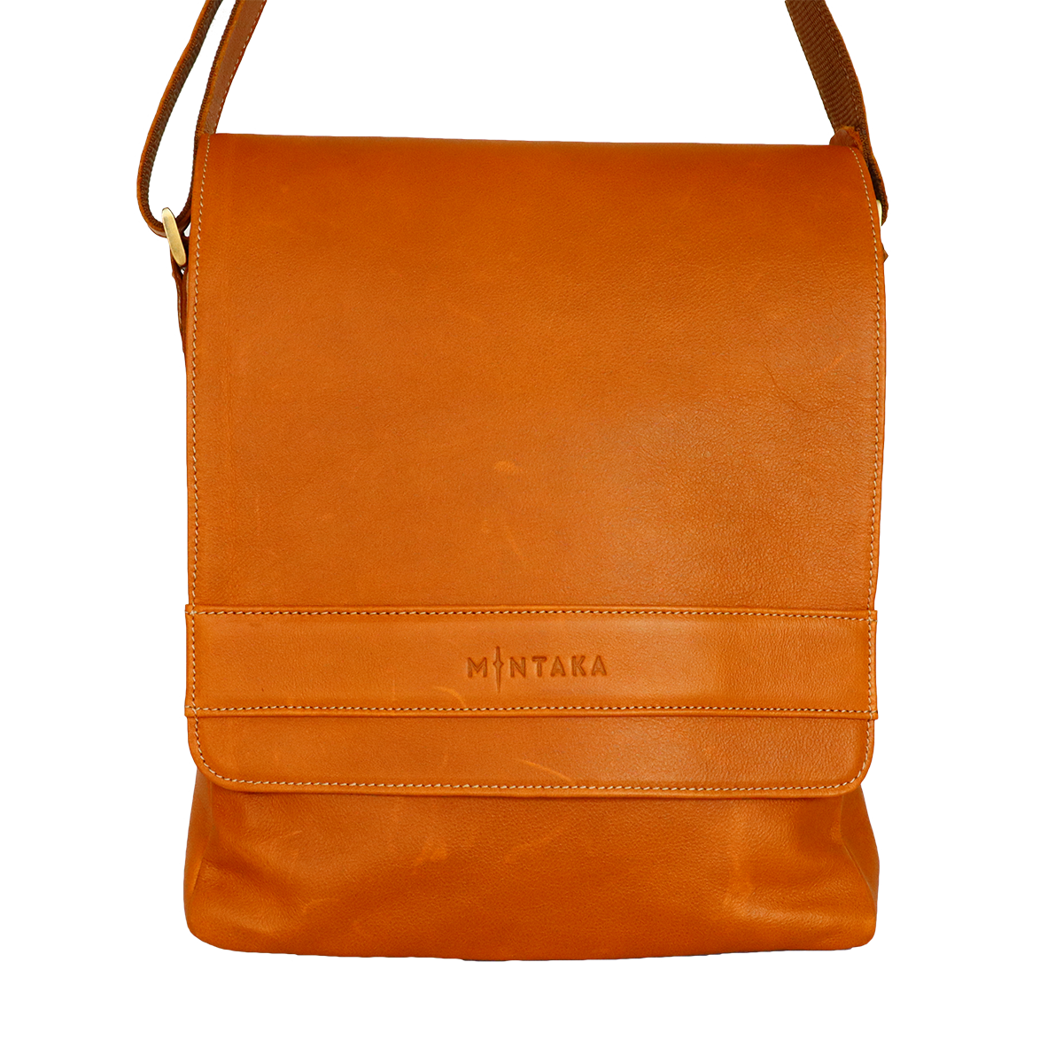 Mac Messenger Leather Crossbody Satchel