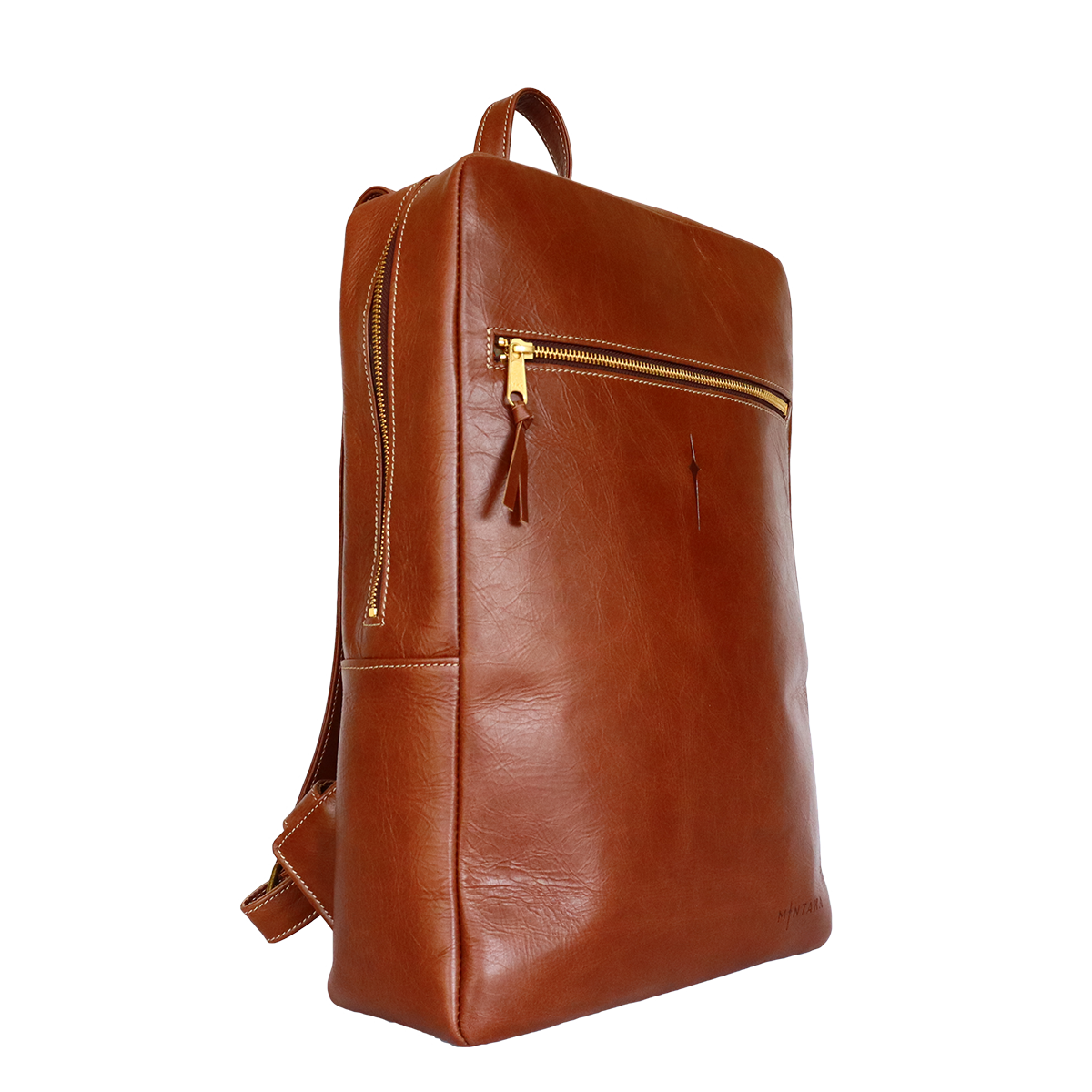 Toni Bold Leather Laptop Backpack