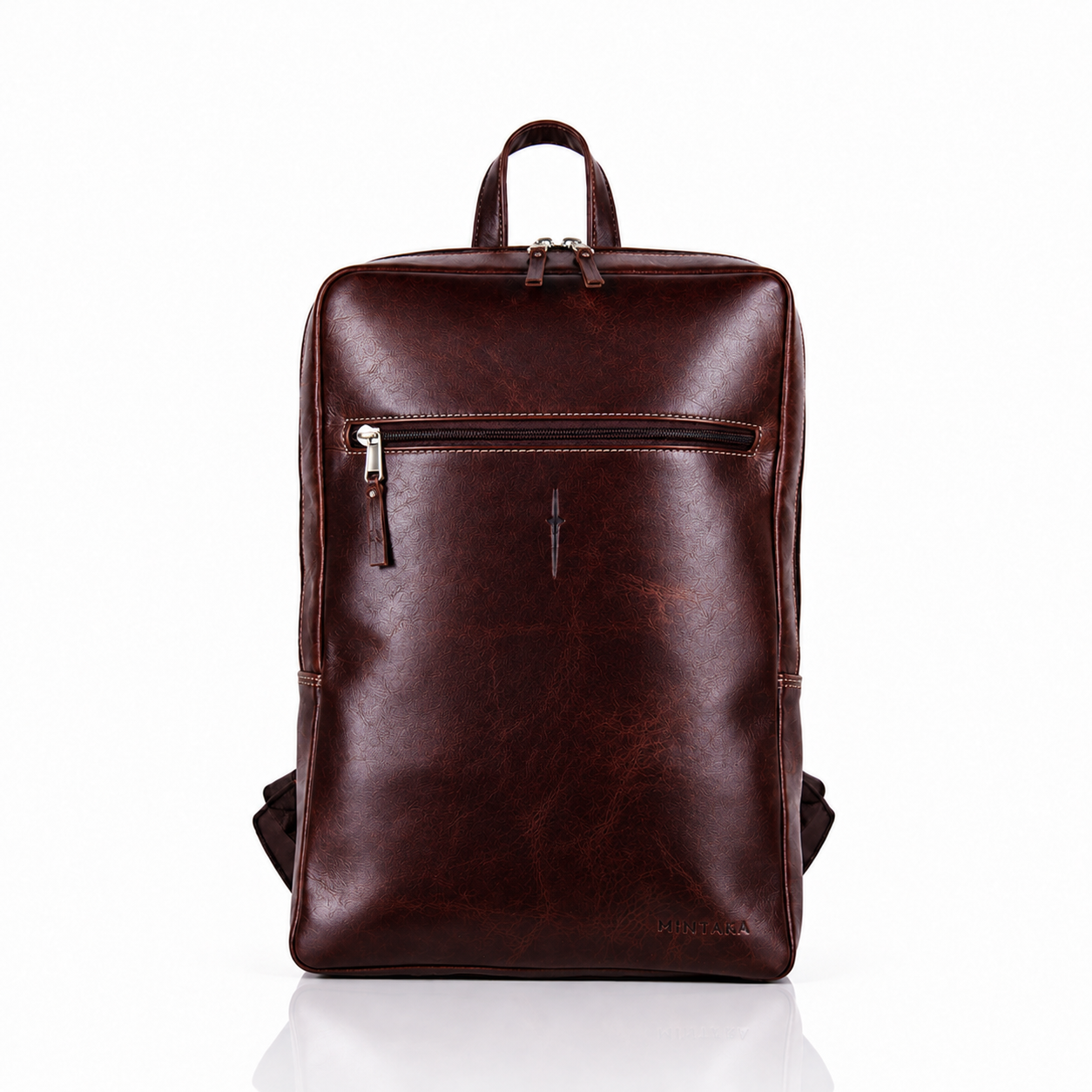 Toni Bold Leather Laptop Backpack