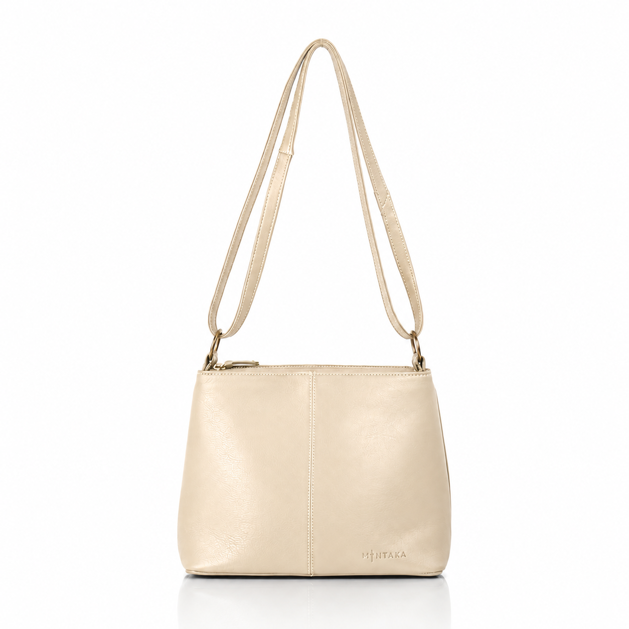 Thuli Double Zip Leather Bag
