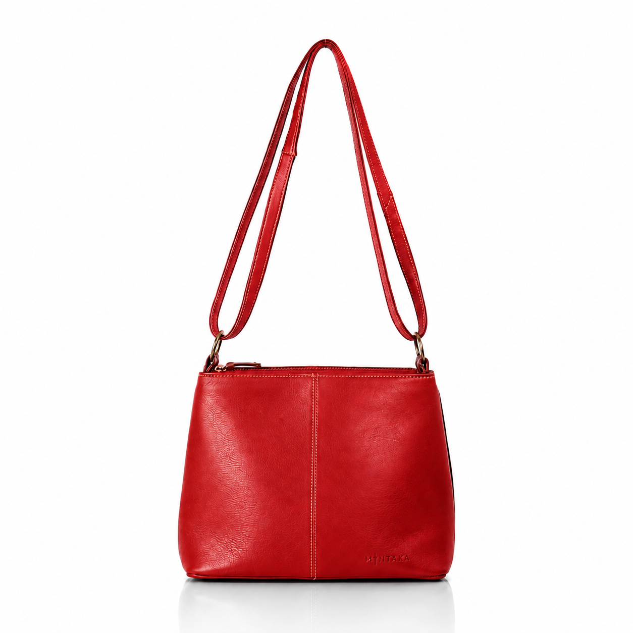 Thuli Double Zip Leather Bag