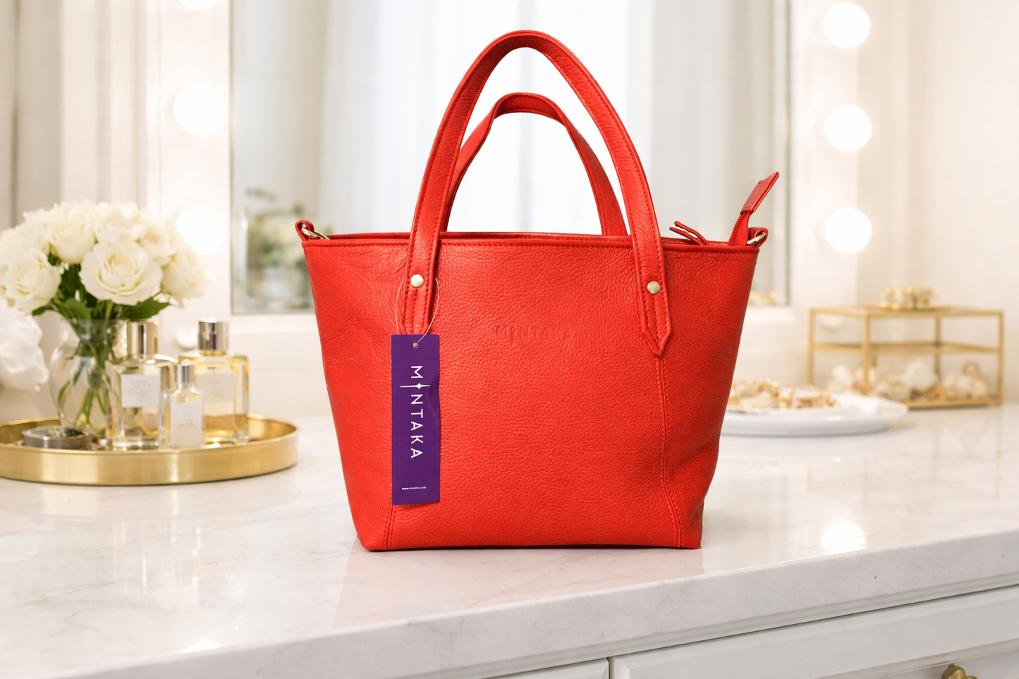 Little Luna Leather Shopper