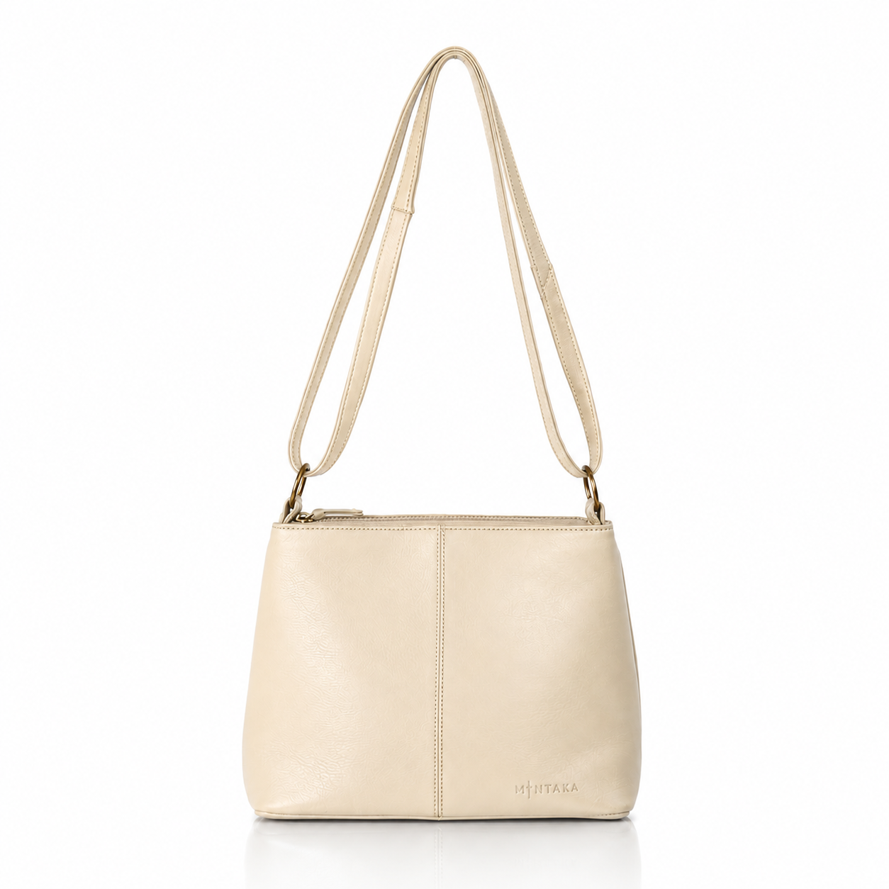 Thuli Double Zip Leather Bag