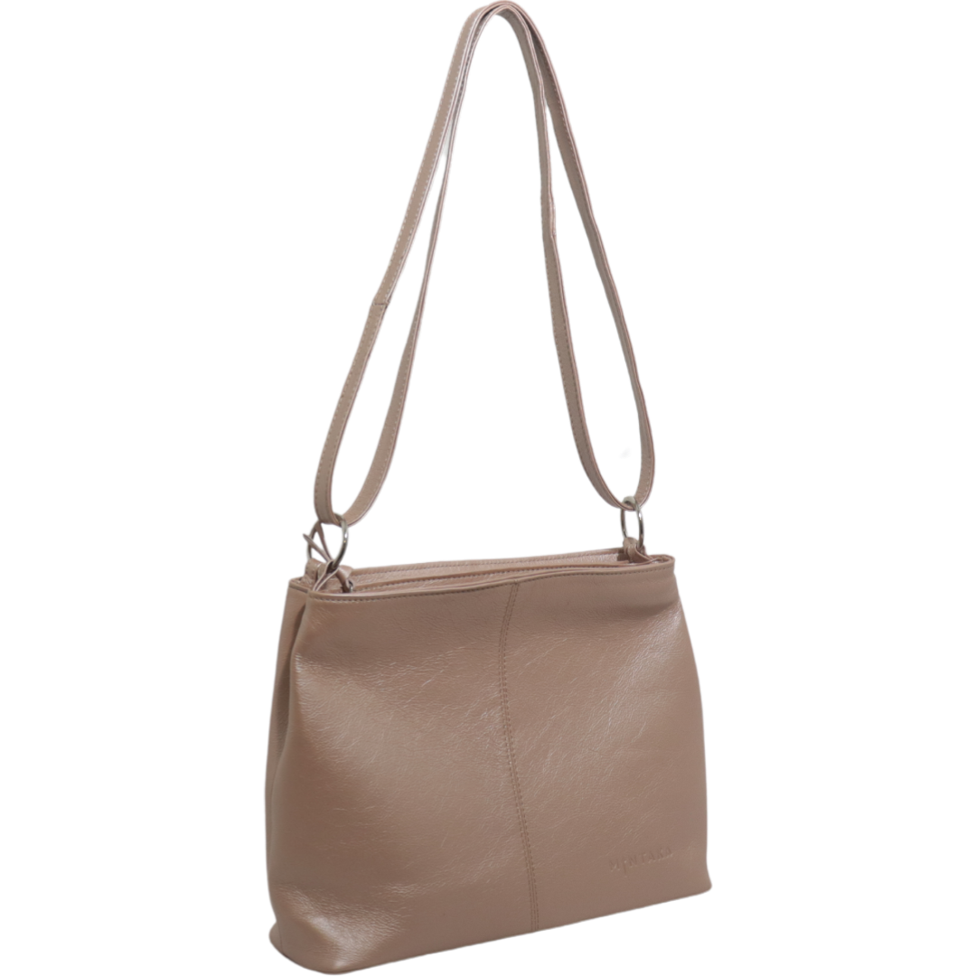 Thuli Double Zip Leather Bag