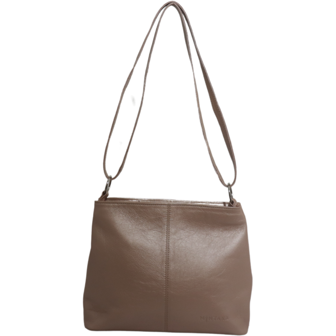 Thuli Double Zip Leather Bag
