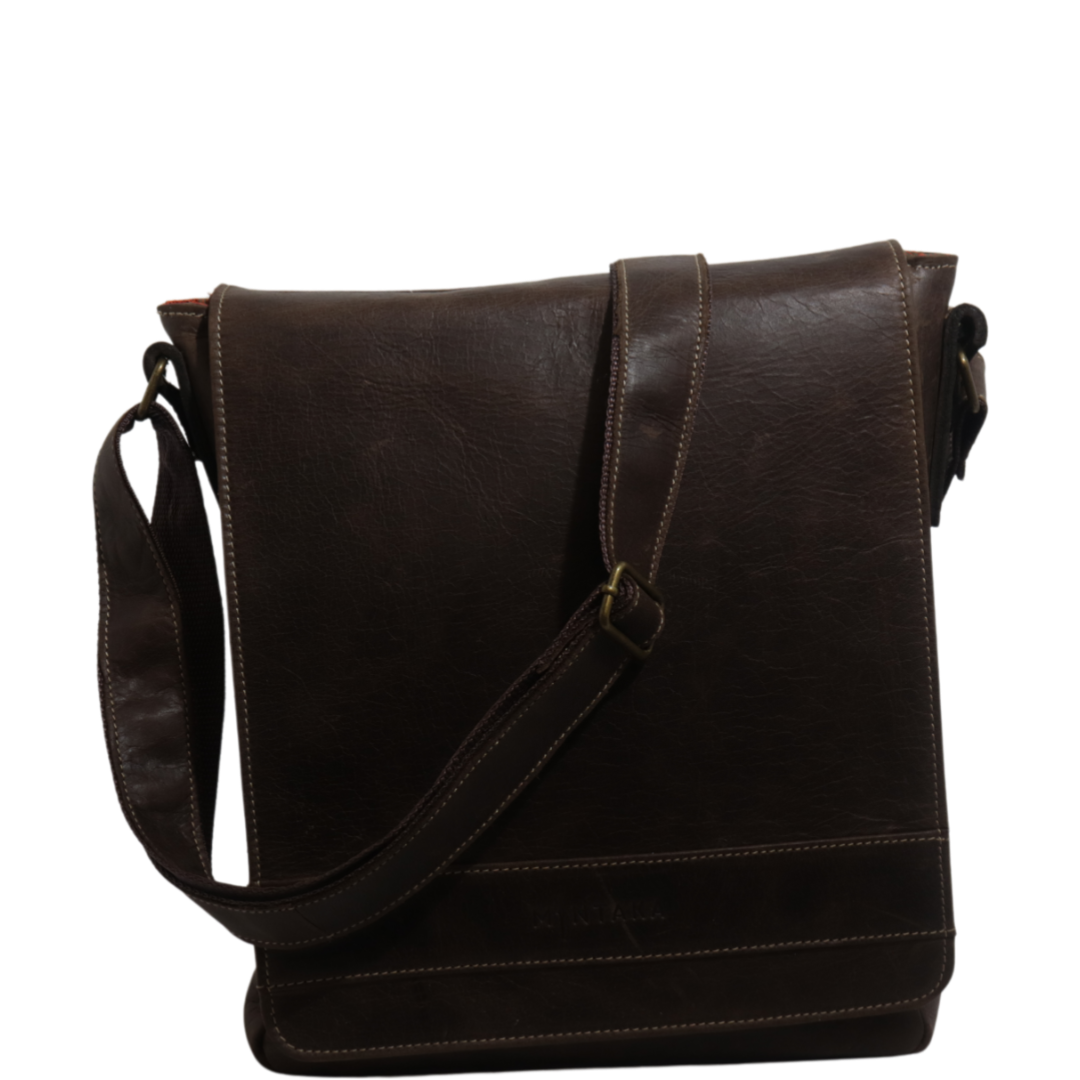 Mac Messenger Leather Crossbody Satchel