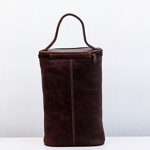 Zip Wine Leather Carrier
