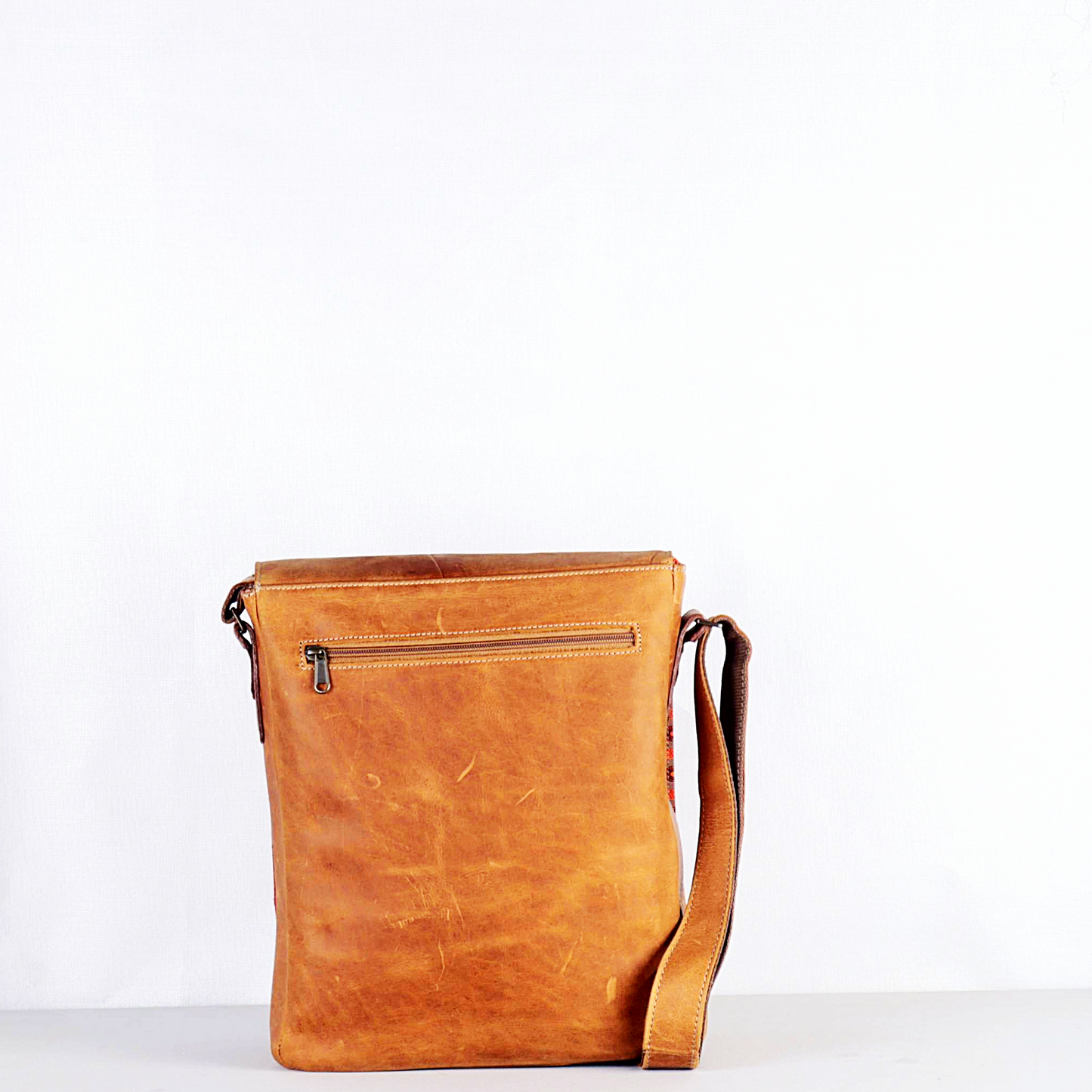 Mac Messenger Leather Crossbody Satchel