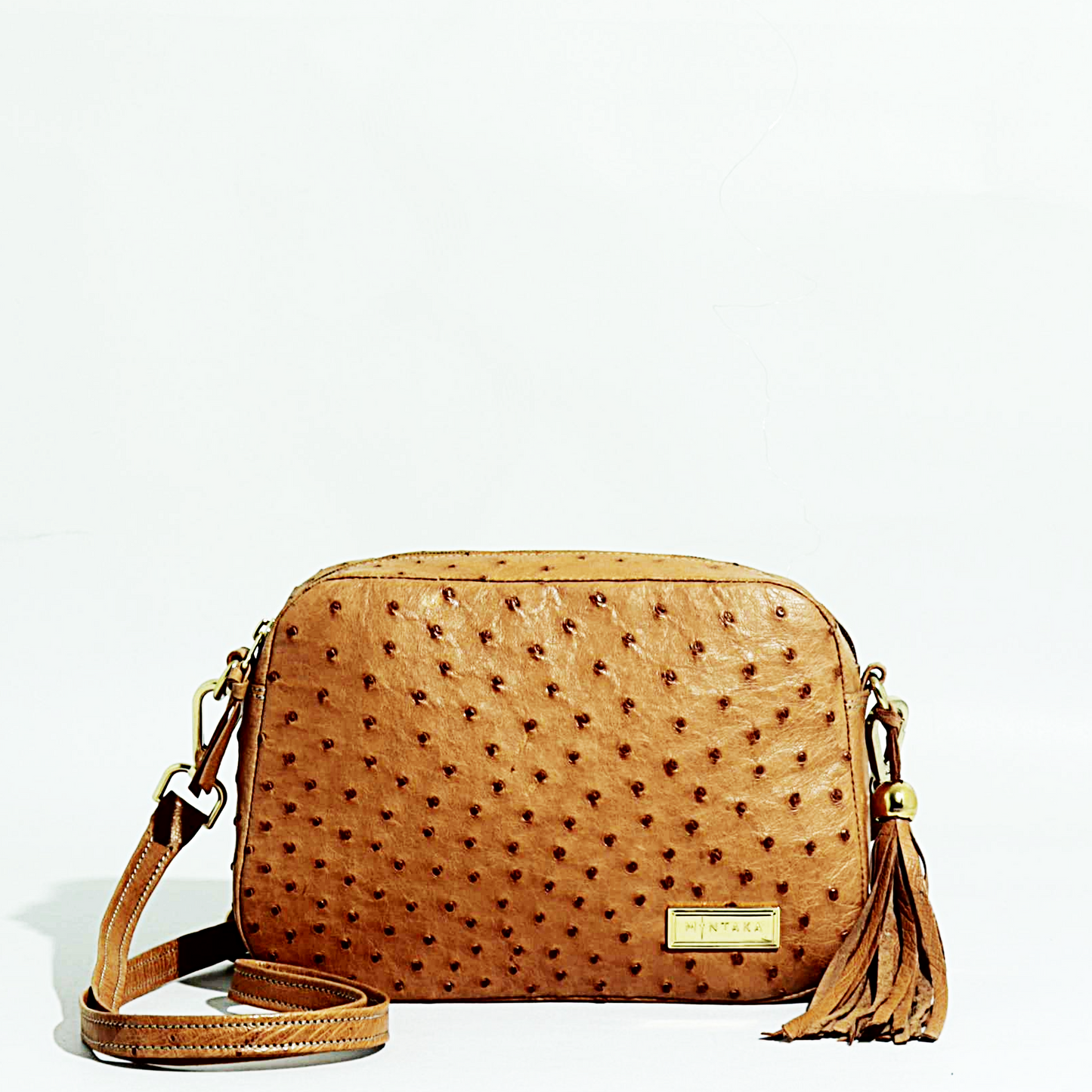 Ostrich Dinaledi Crossbody Handbag