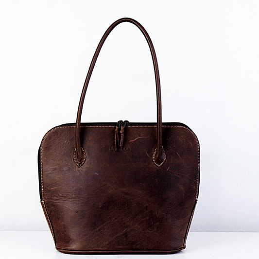 Payton Domed Leather Handbag