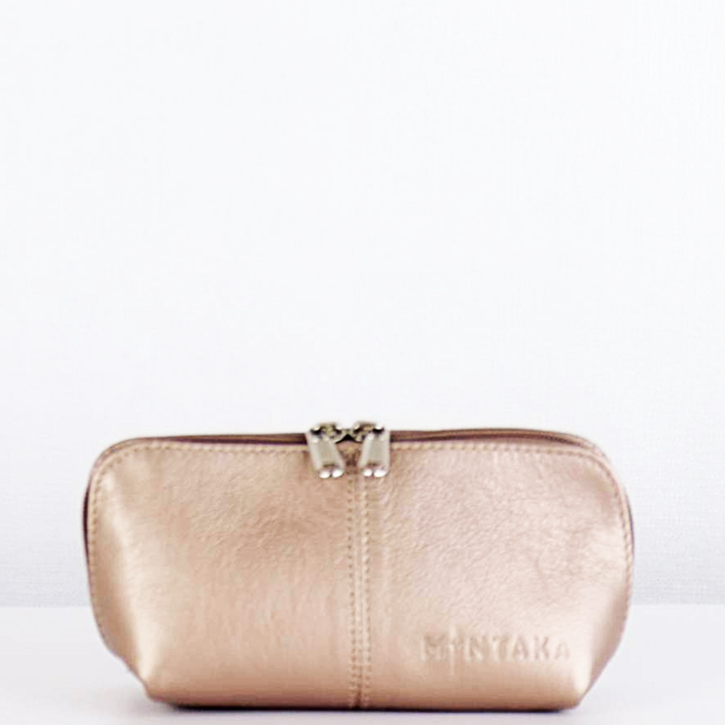 Gina Domed Leather Cosmetic Bag