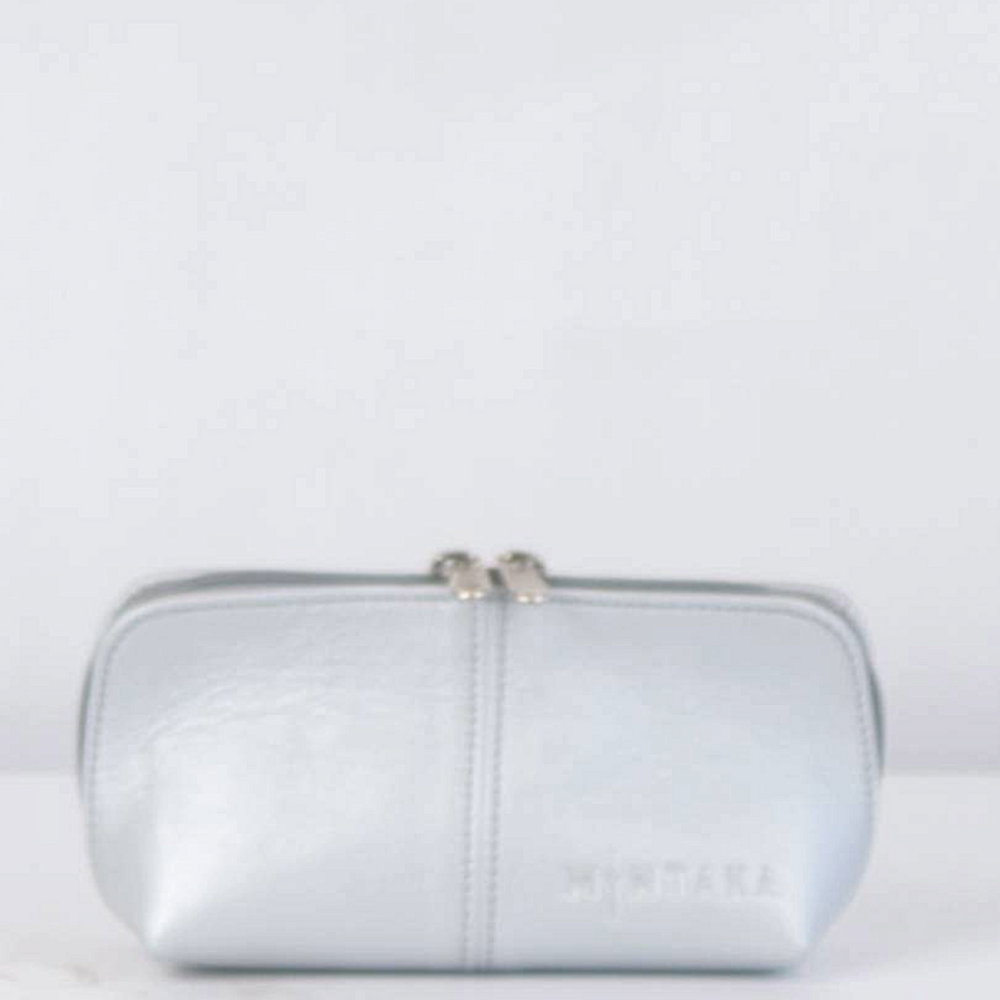 Gina Domed Leather Cosmetic Bag