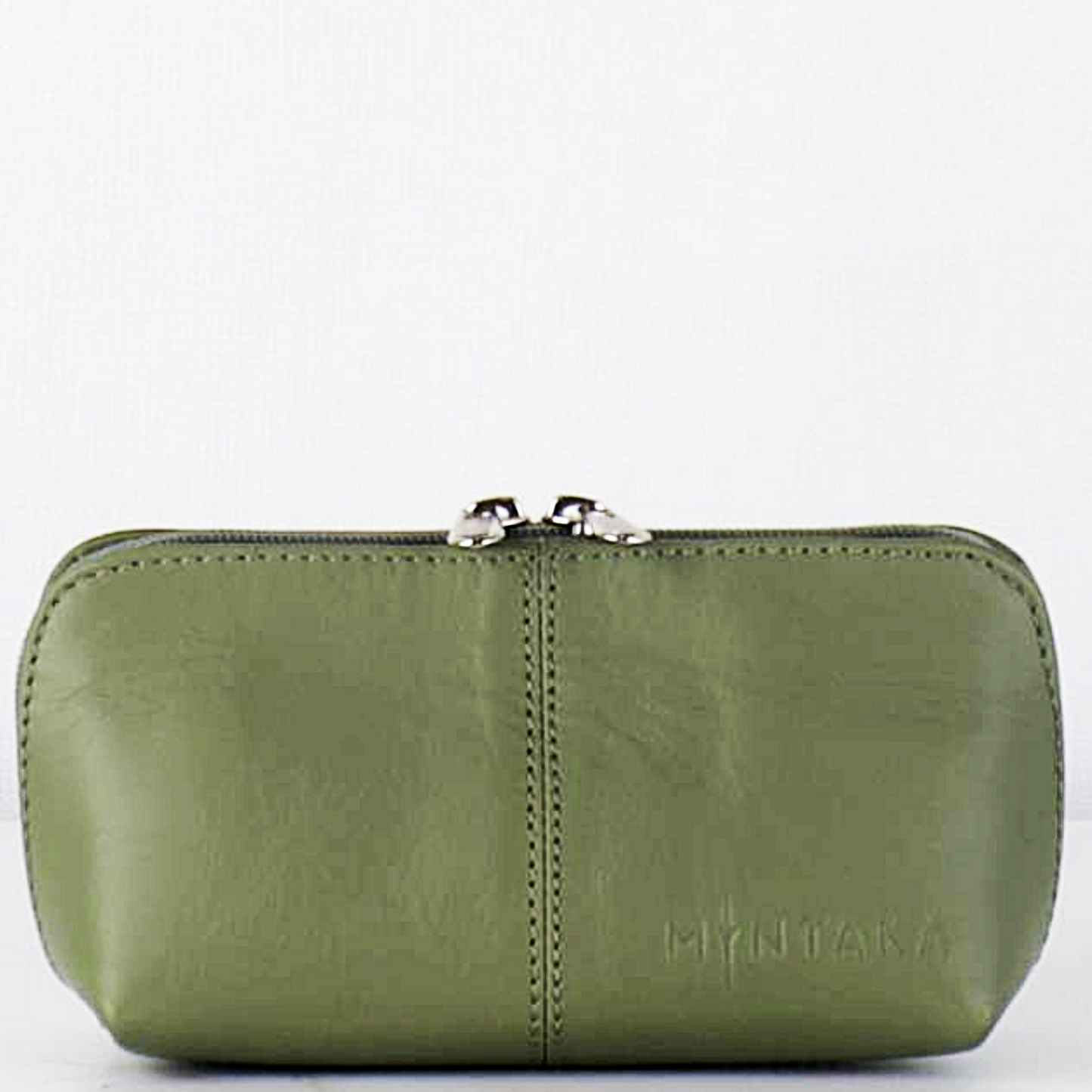 Gina Domed Leather Cosmetic Bag