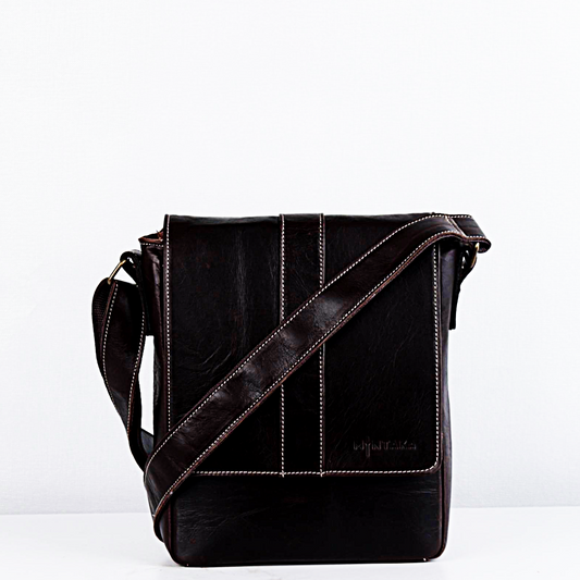 Jaguar Leather Messenger Bag