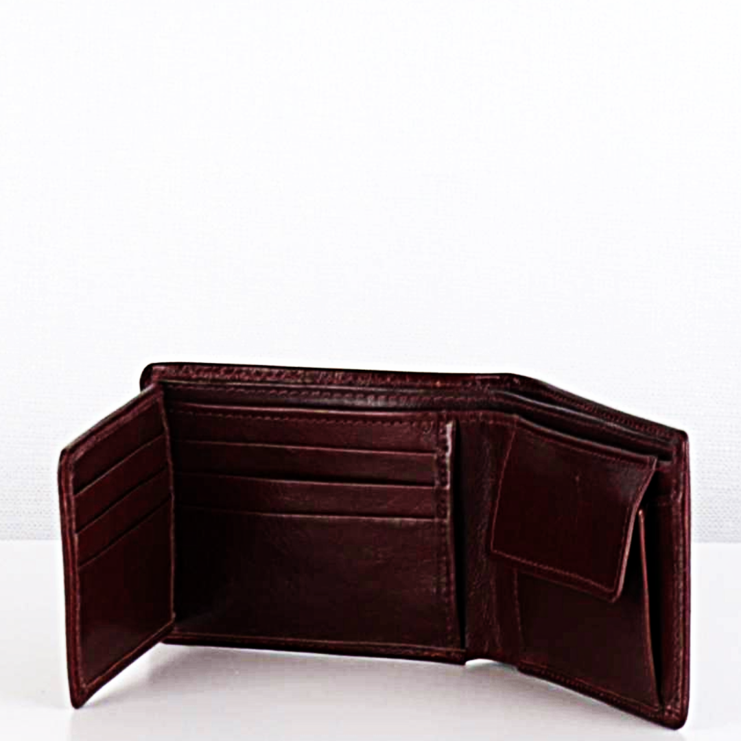 Kevin 3 Fold Leather Wallet