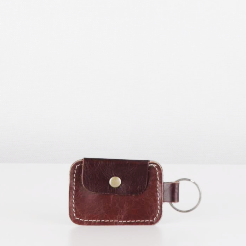 Mini Leather Keyring Pouch