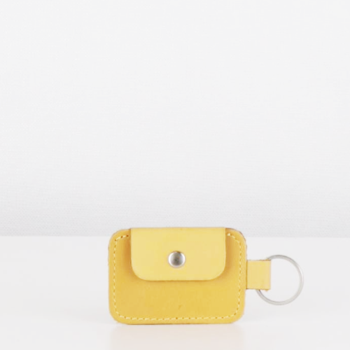 Mini Leather Keyring Pouch