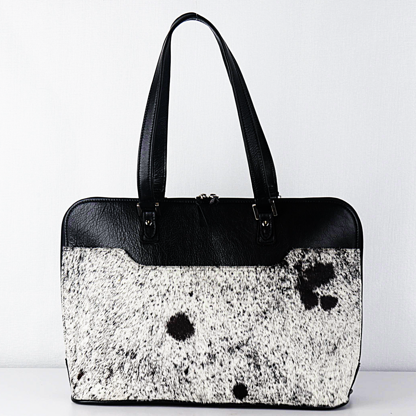 Jess Nguni Black Laptop Leather Bag