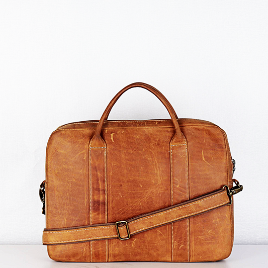 Sandton Leather Laptop Briefcase