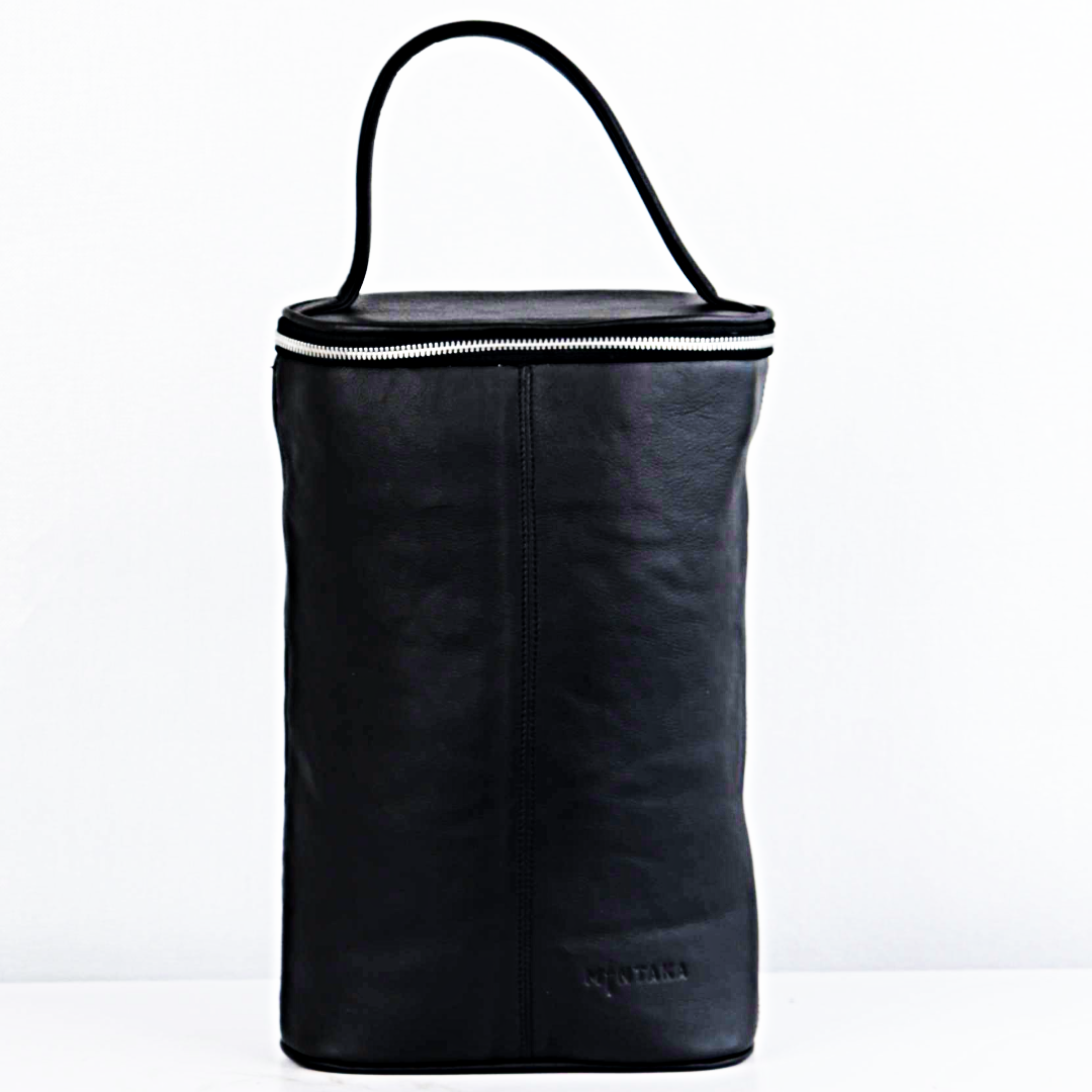Zip Wine Leather Carrier