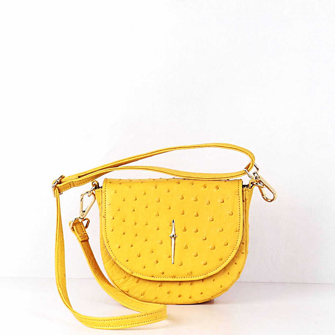 Ostrich Leather Zinkwazi Satchel
