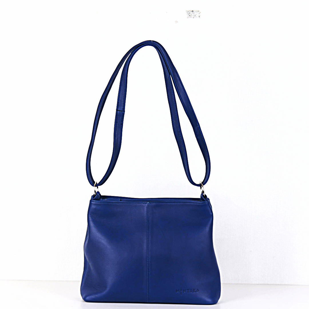 Thuli Double Zip Leather Bag