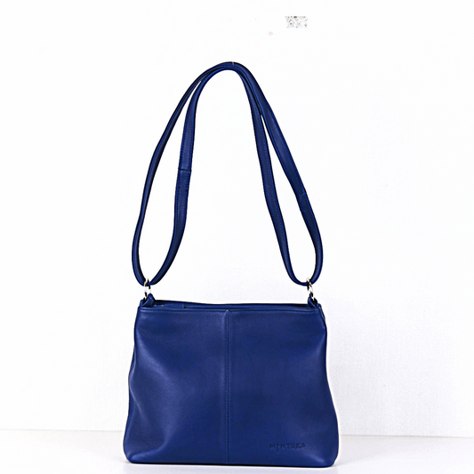 Thuli Double Zip Leather Bag
