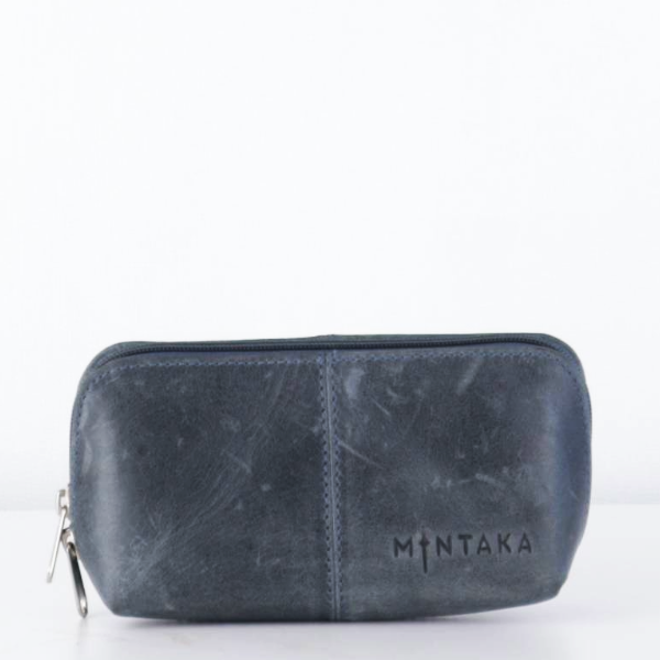 Gina Domed Leather Cosmetic Bag