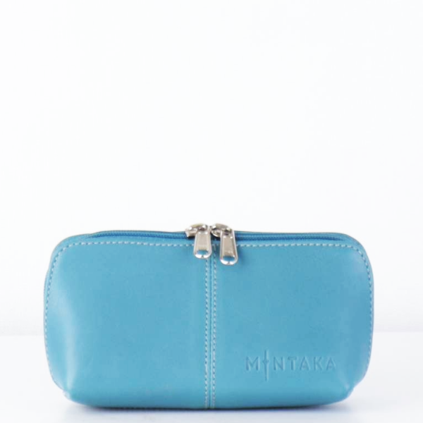 Gina Domed Leather Cosmetic Bag