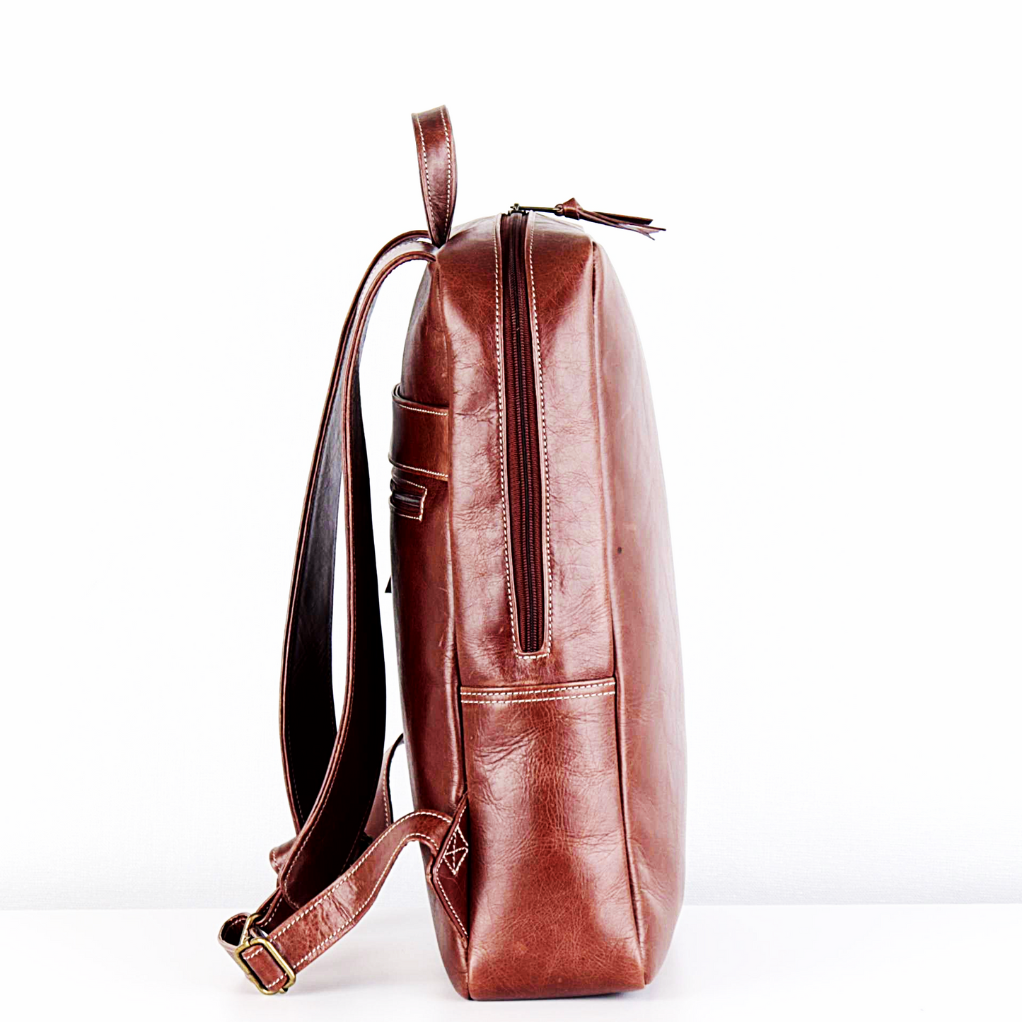 Toni Leather Laptop Backpack