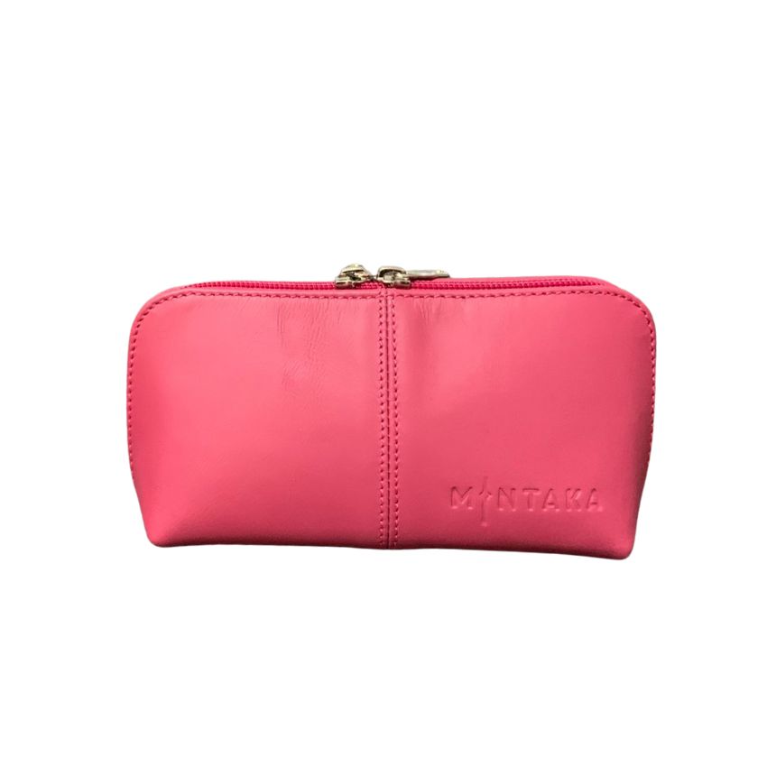 Gina Domed Leather Cosmetic Bag