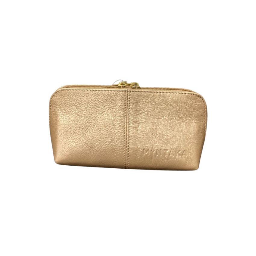 Gina Domed Leather Cosmetic Bag