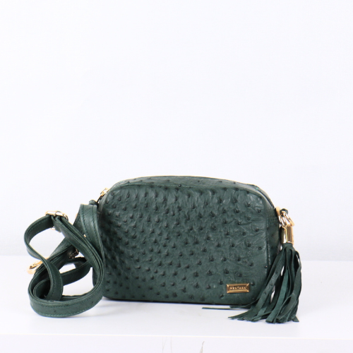 Ostrich Aretha Crossbody Bag