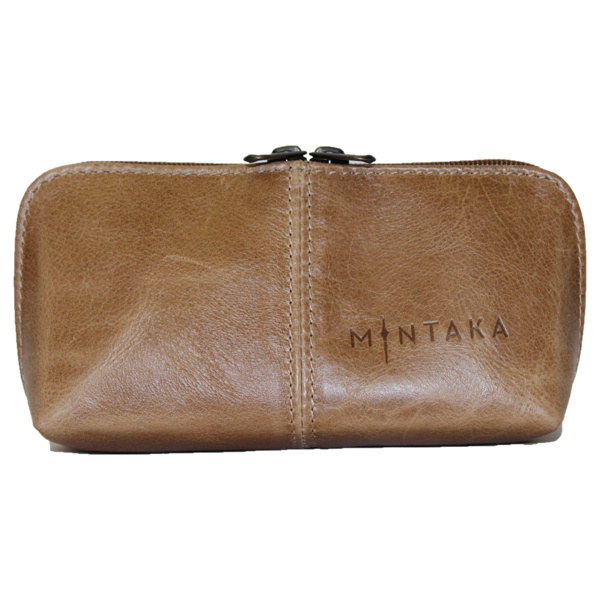 Gina Domed Leather Cosmetic Bag