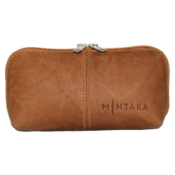 Gina Domed Leather Cosmetic Bag
